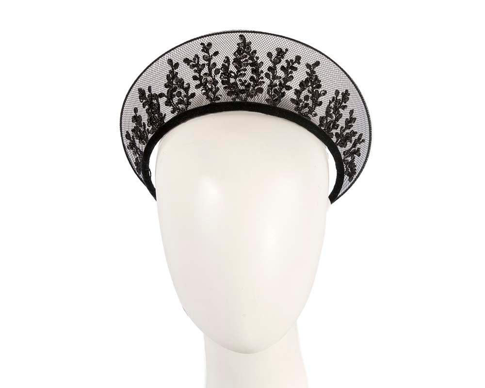Exclusive black crown fascinator
